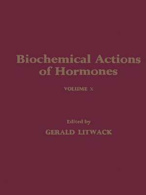 cover image of Biochemical Actions of Hormones, Volume 10